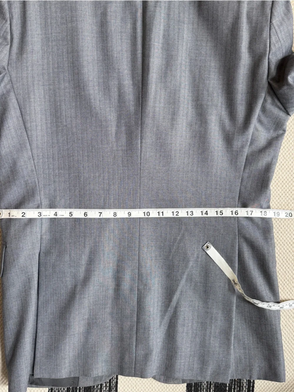 Banana Republic Men's Gray Herringbone Two Button‎ Classic Blazer Jacket Sz. 40R